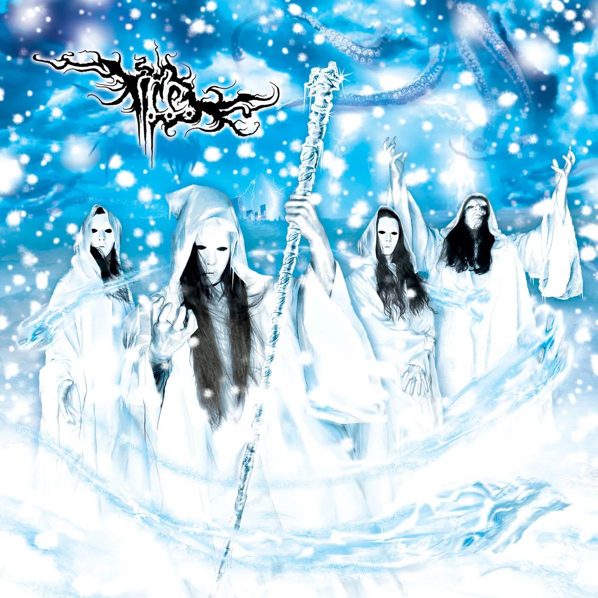 Ixiol Productions Back Catalogue Picker (2021-2024) LP Vinyl (LP or EP) IXP056 - IMPERIAL CRYSTALLINE ENTOMBMENT (I.C.E.) - APOCALYPTIC END IN WHITE LP