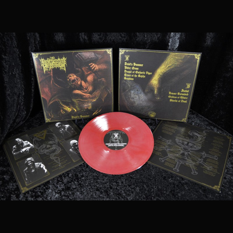 JAN 2025 NORTHERN SILENCE, ALTARE, RABAUW LP Pestilential Shadows - Devil's Hammer LP - Vinyl color: red/gold galaxy vinyl (RESTOCK)