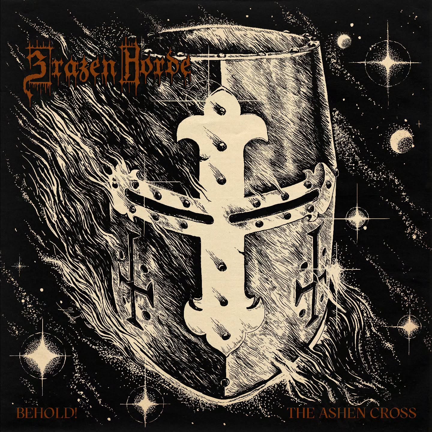 APR2026- NEW PRODUCTS part1 LP LP2 IXP209 - BRAZEN HORDE - BEHOLD! THE ASHEN CROSS LP