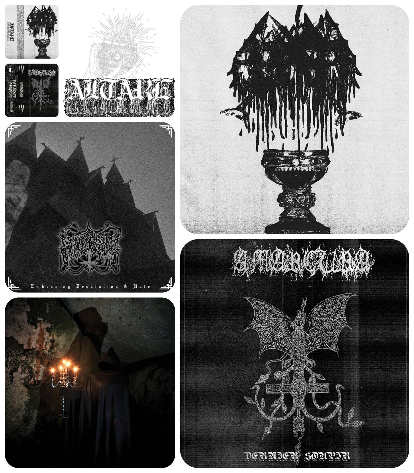 FEB 2025 ALTARE AND BLACK GANGRENE LP FULL Altare February 25 Bundle (4LP+2MC) - 3 New LP + Via Sinistra reissue, MCs duplicate the LPs