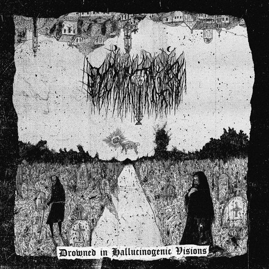 HIS WOUNDS JULY 2025 BATCH PICKER LP Μνήμα - "Drowned in Hallucinogenic Visions" LP (red color)
