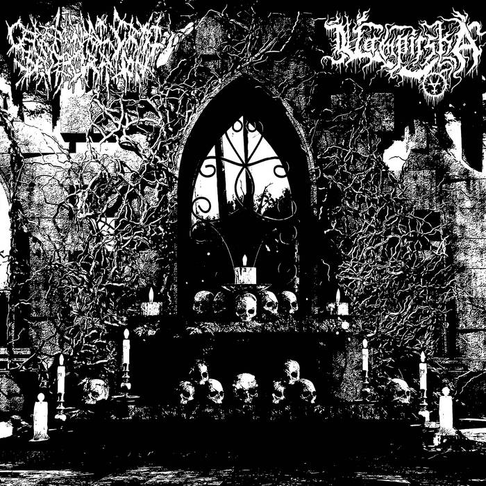 VAMPIRSKA / CEREMONIAL CRYPT DESECRATION split 12" LP    